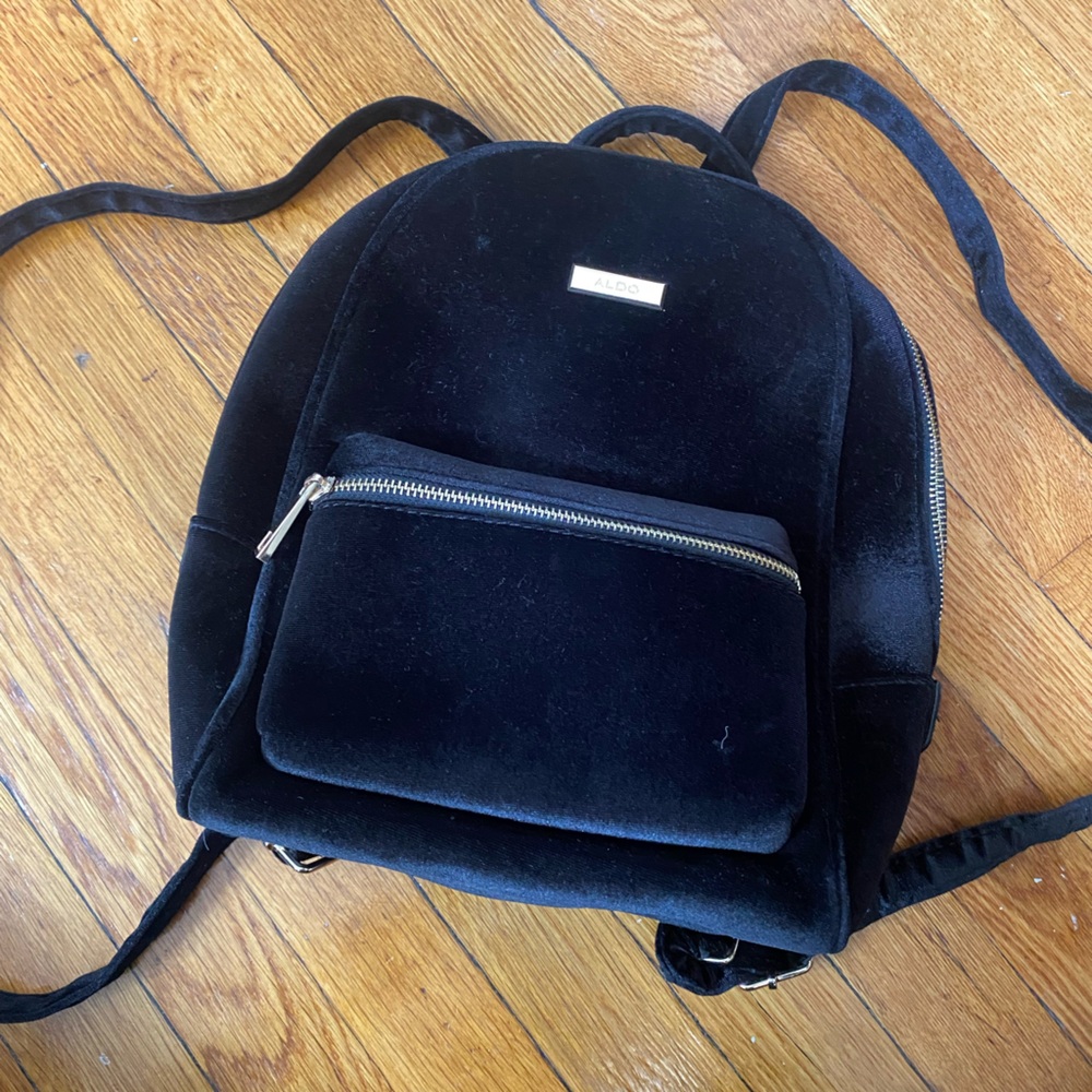 Black Velvet Backpack